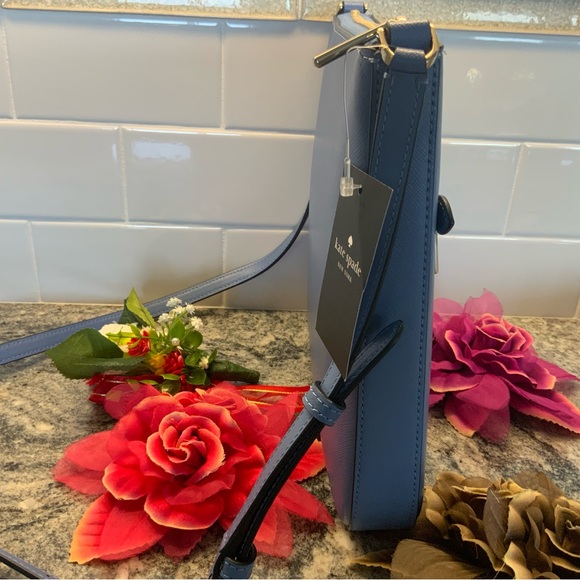 🔥NWT Kate Spade🔥crossbody Sadie in fresh blue spring color. Saffiano leather. - Picture 8 of 13